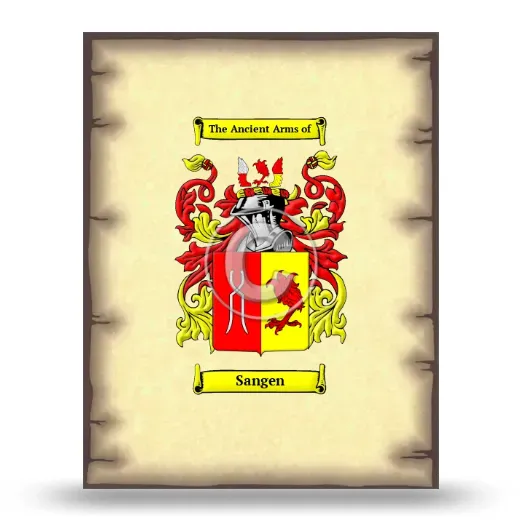 Sangen Coat of Arms Print