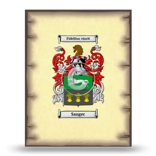 Sanger Coat of Arms Print