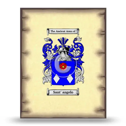 Sant' angelo Coat of Arms Print