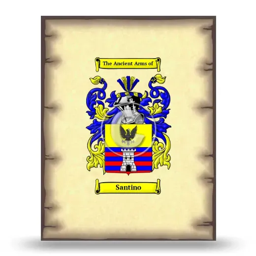 Santino Coat of Arms Print