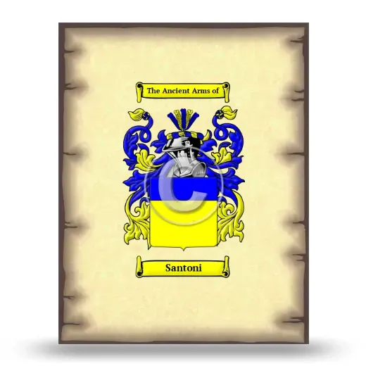 Santoni Coat of Arms Print