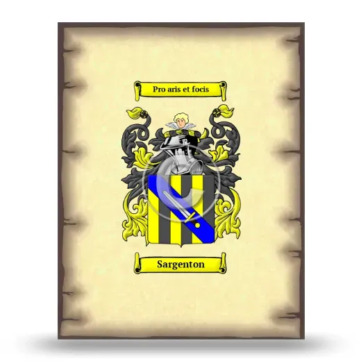 Sargenton Coat of Arms Print