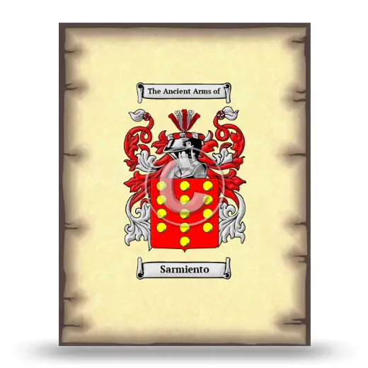 Sarmiento Coat of Arms Print
