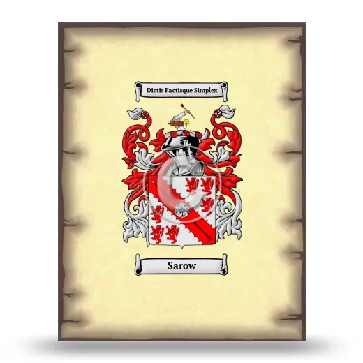 Sarow Coat of Arms Print