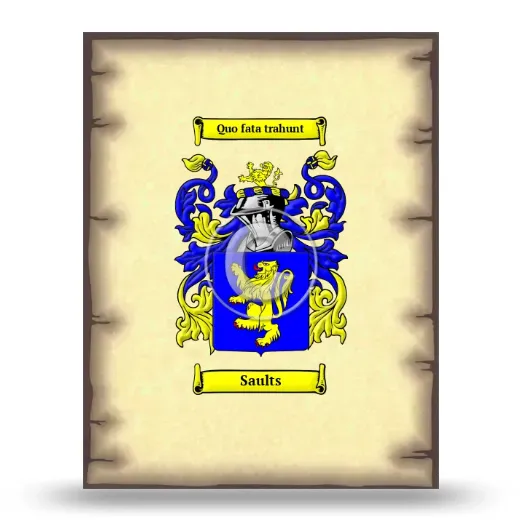 Saults Coat of Arms Print