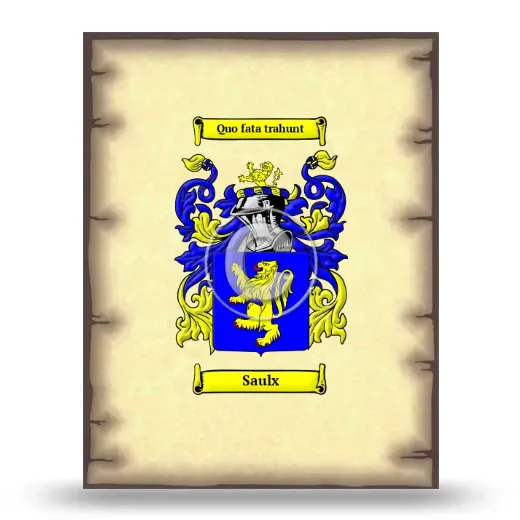 Saulx Coat of Arms Print