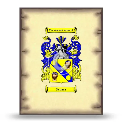 Sausse Coat of Arms Print