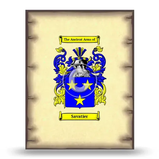 Savatier Coat of Arms Print