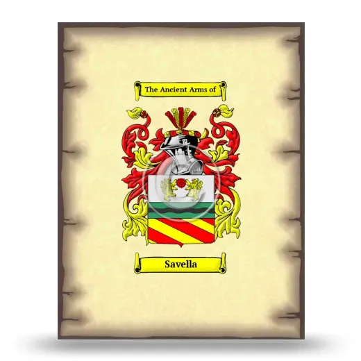 Savella Coat of Arms Print