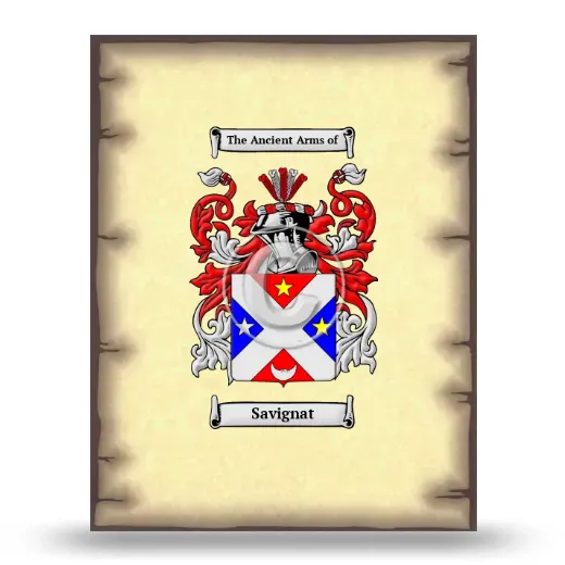Savignat Coat of Arms Print
