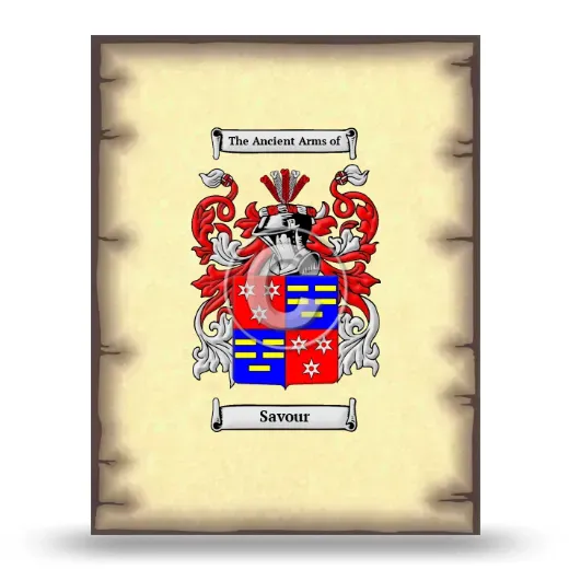 Savour Coat of Arms Print