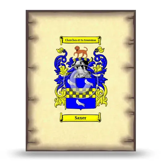 Saxer Coat of Arms Print