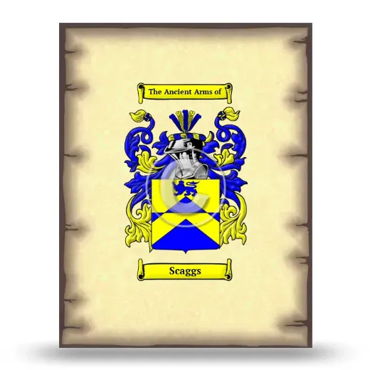 Scaggs Coat of Arms Print