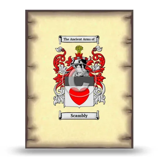 Scambly Coat of Arms Print