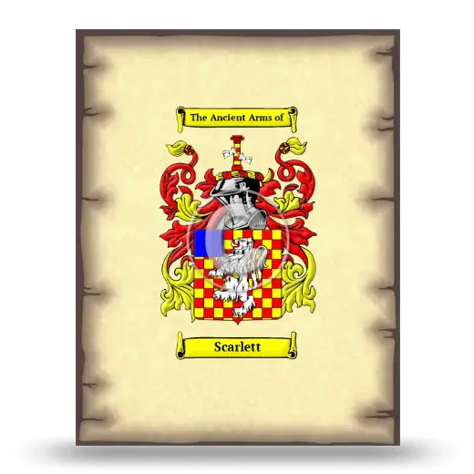 Scarlett Coat of Arms Print