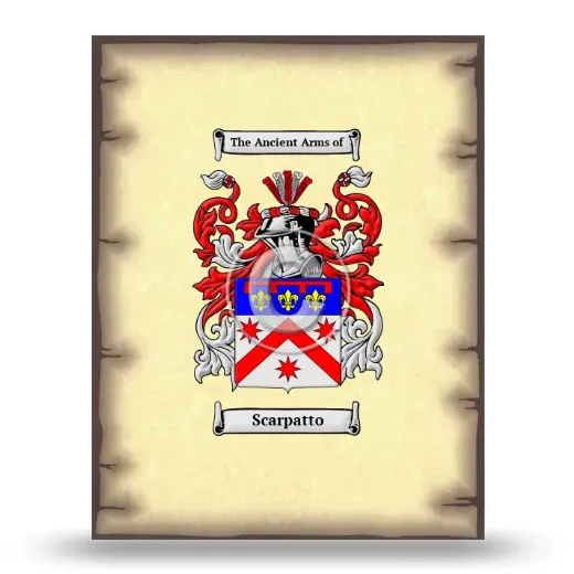 Scarpatto Coat of Arms Print