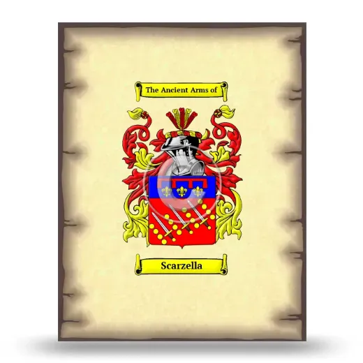 Scarzella Coat of Arms Print