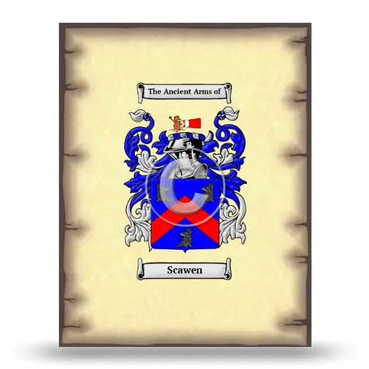 Scawen Coat of Arms Print