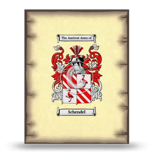 Schendel Coat of Arms Print