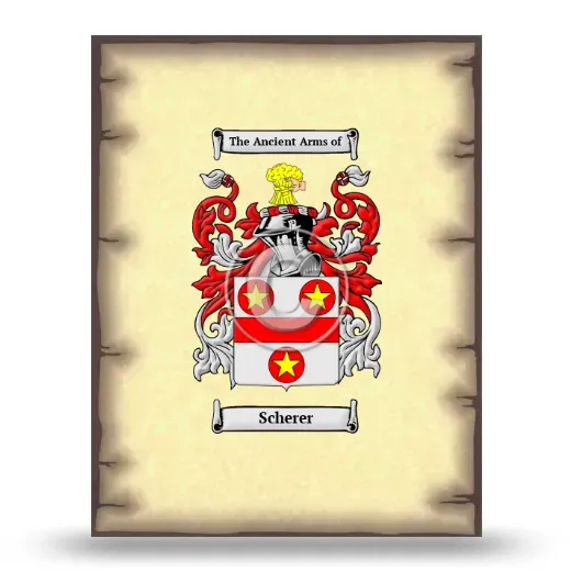 Scherer Coat of Arms Print