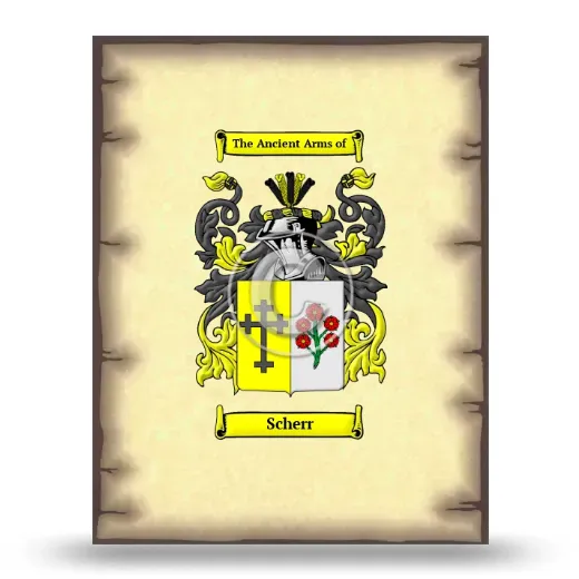 Scherr Coat of Arms Print