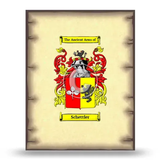 Schettler Coat of Arms Print