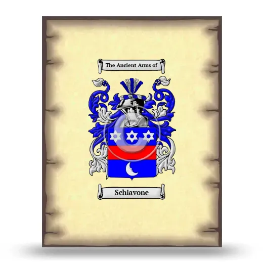 Schiavone Coat of Arms Print