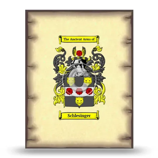 Schlesinger Coat of Arms Print