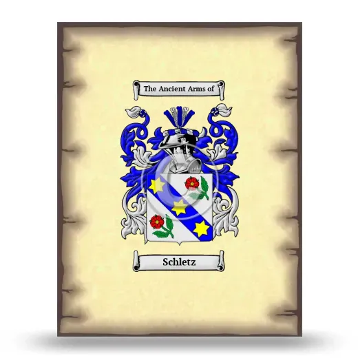 Schletz Coat of Arms Print