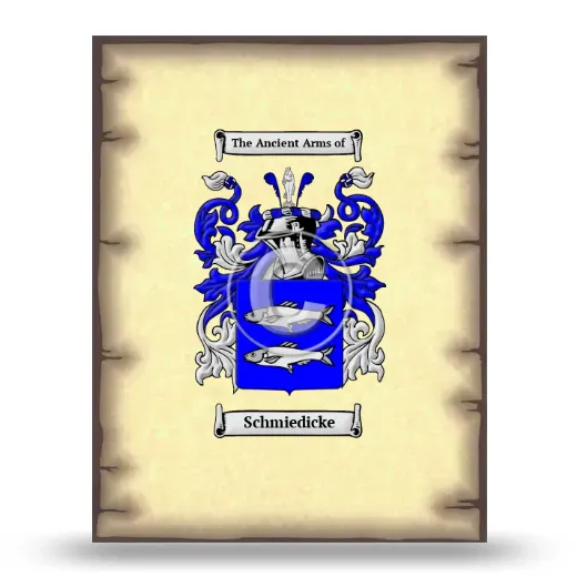 Schmiedicke Coat of Arms Print
