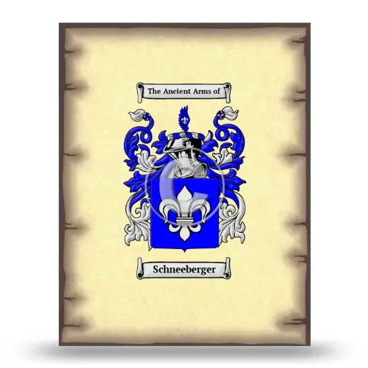 Schneeberger Coat of Arms Print