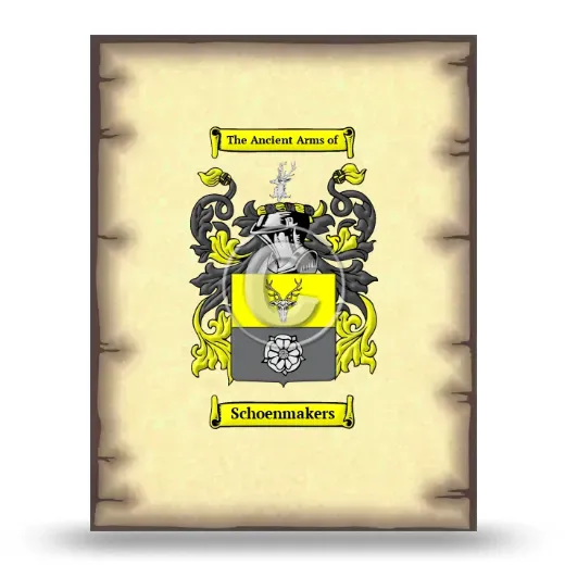 Schoenmakers Coat of Arms Print