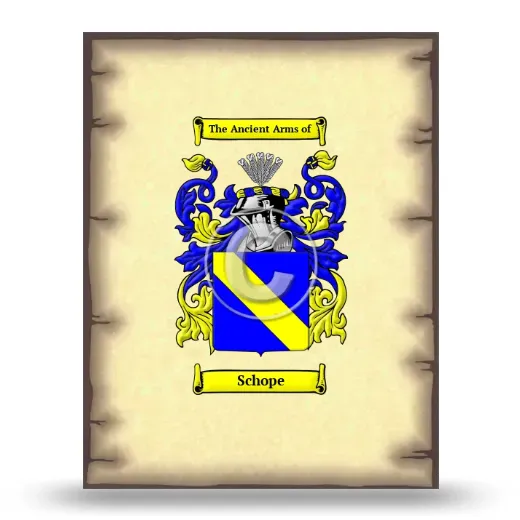 Schope Coat of Arms Print