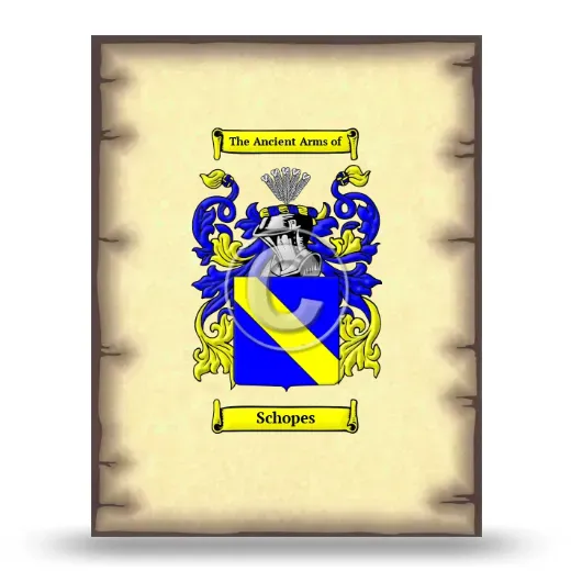 Schopes Coat of Arms Print