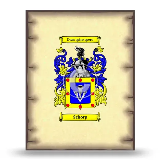 Schorp Coat of Arms Print