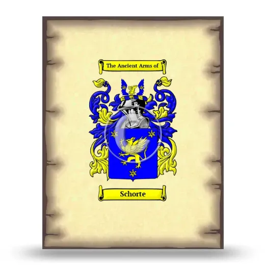 Schorte Coat of Arms Print