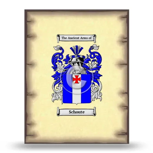 Schoute Coat of Arms Print