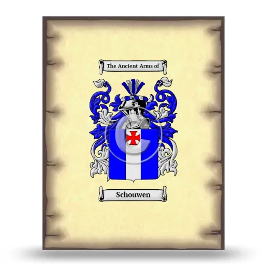 Schouwen Coat of Arms Print