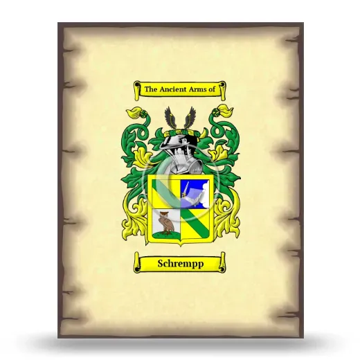 Schrempp Coat of Arms Print