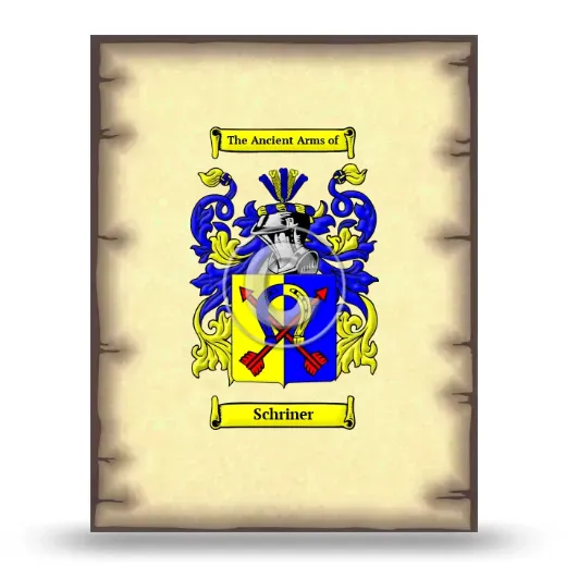 Schriner Coat of Arms Print