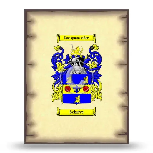 Schrive Coat of Arms Print