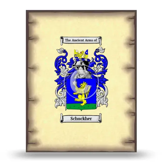 Schuckher Coat of Arms Print