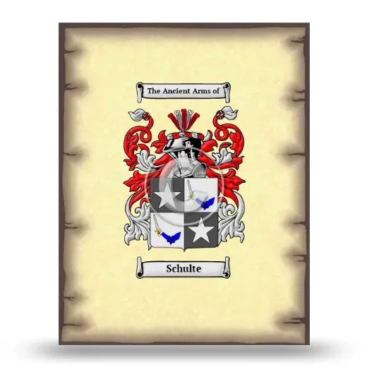 Schulte Coat of Arms Print