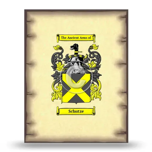 Schutze Coat of Arms Print