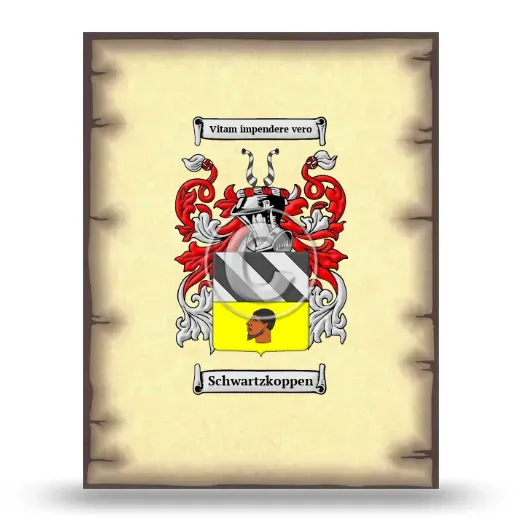 Schwartzkoppen Coat of Arms Print