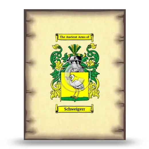 Schweigerr Coat of Arms Print
