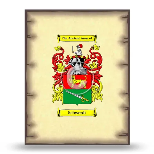 Schwerdt Coat of Arms Print