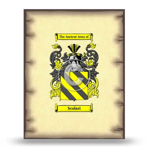 Scolari Coat of Arms Print