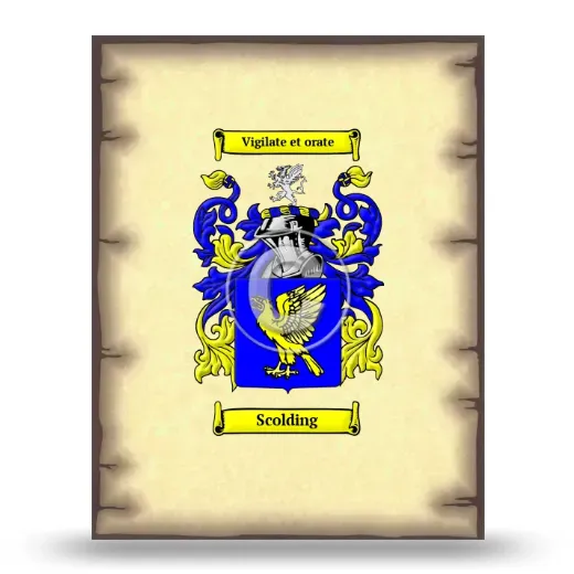 Scolding Coat of Arms Print