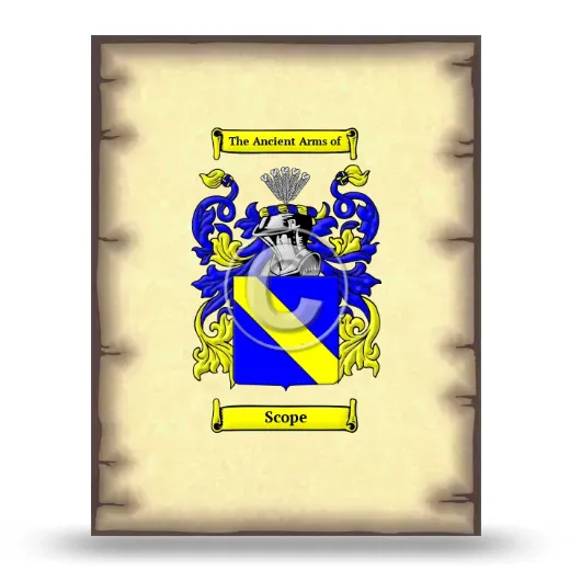 Scope Coat of Arms Print